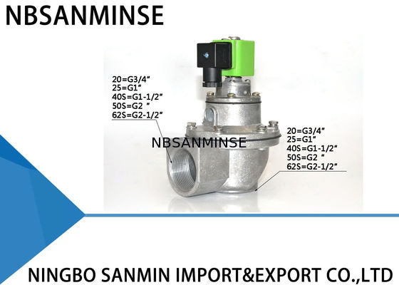 QD-Z 3/4 1 1-1/2 2 Pulgadas Válvula de chorro de pulso Colector de polvo Válvula de diafragma de doble sello Tipo SBFEC