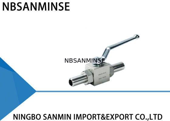Vávula de bola de alta presión hidráulica de 2 maneras con la conexión de soldadura