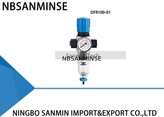 Equipo neumático de la fuente de aire del lubricador del regulador del filtro del negro azul