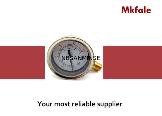 SM2SB 40B/L líquido llenó el indicador de presión de agua de la conexión atornillada dos